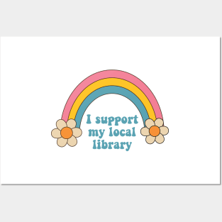 I Support My Library Sticker Book Aesthetic Vinyl Sticker Laptop Sticker Book Stickers Book Lover Gifts Stickers Laptop Bookish Sticker Pack Posters and Art